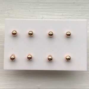 Forever 21 4 Gold Earring Set